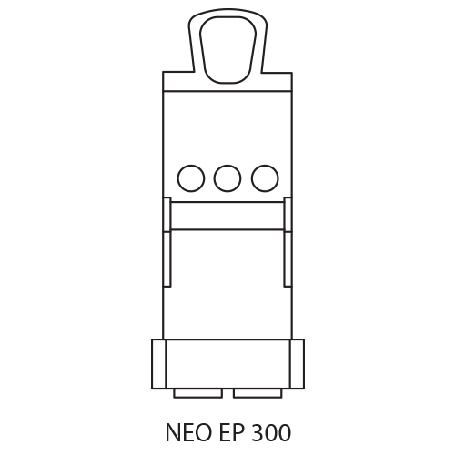Draw of magnet NEO-EP300